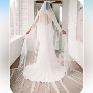 White Cathedral Wedding Veil